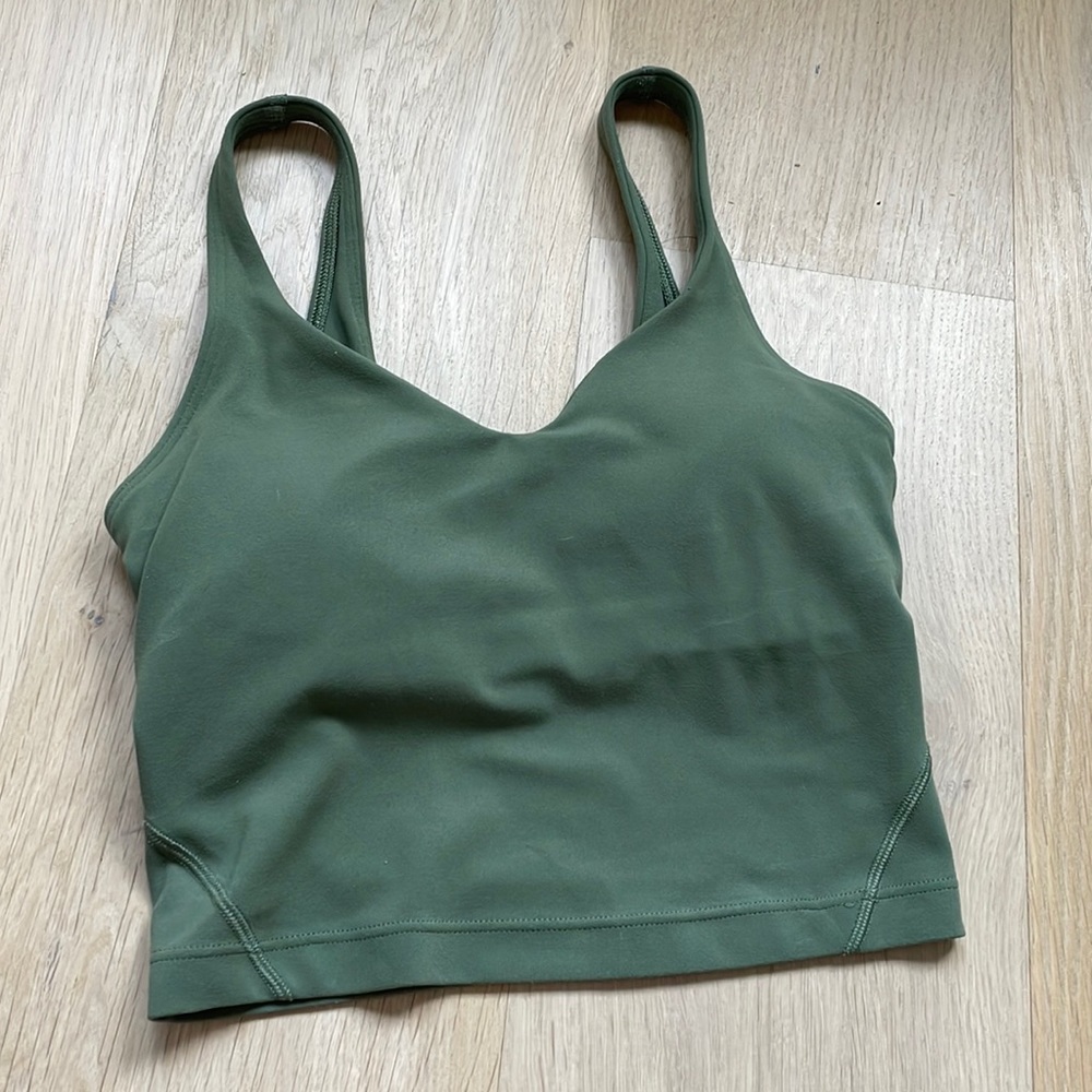 green lulu align tank size 0